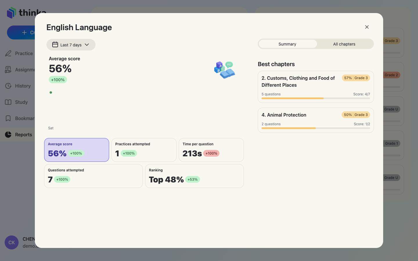 深入查看单一科目